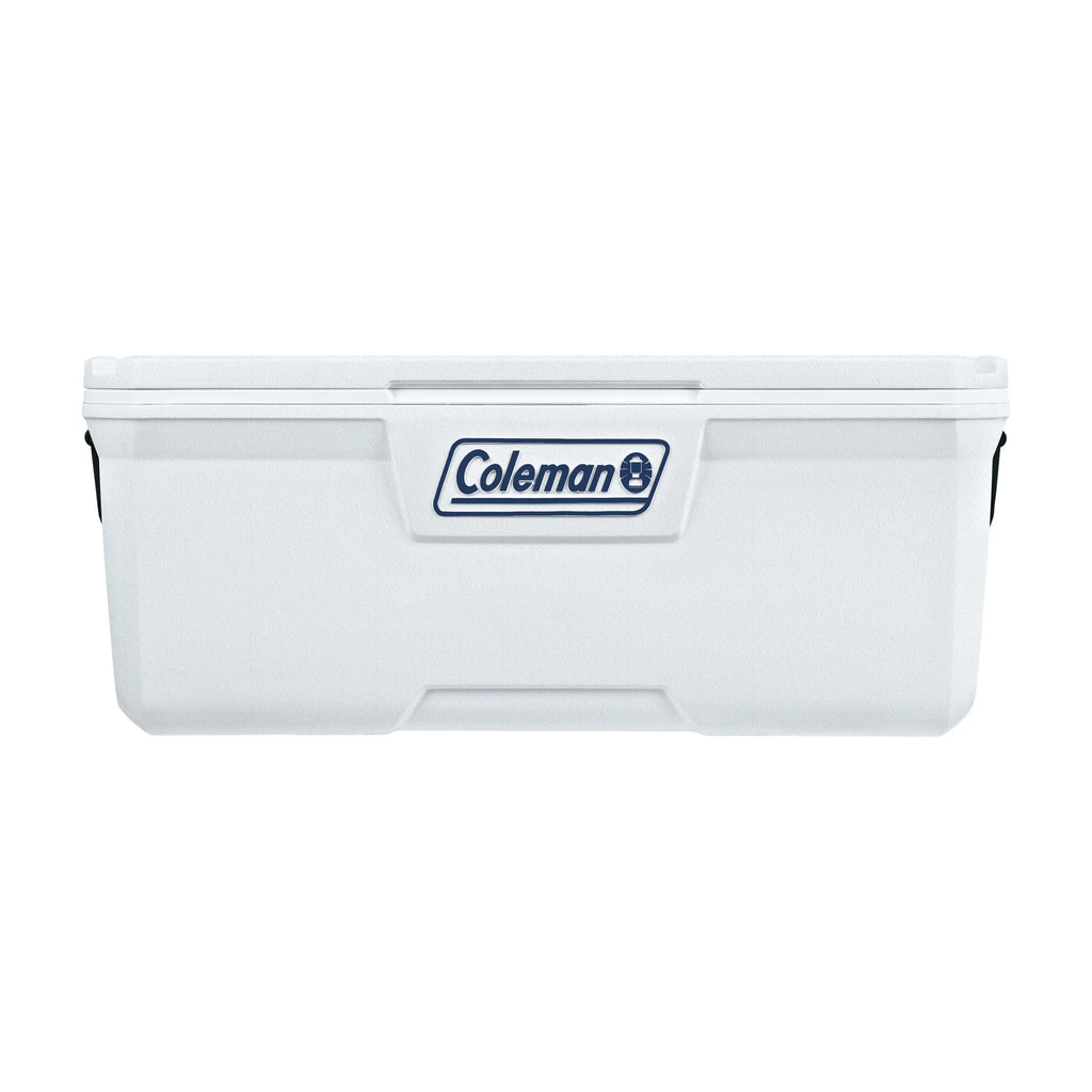 Hard Sided Ice Chest Cooler, White. Coleman 150 qt