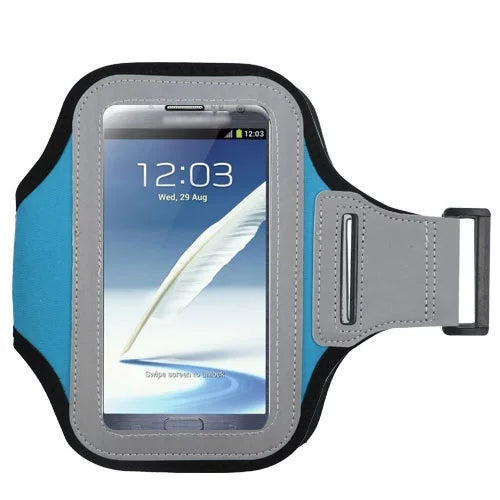 MUNDAZE Blue Exercise Running Fitness Armband For  V10 /  V20 /  V30 / V30+ Phone Aristo 2 /Aristo 3/ Risio 3 /Zone 4 / Tribute Dynasty Empire / K40 / K8