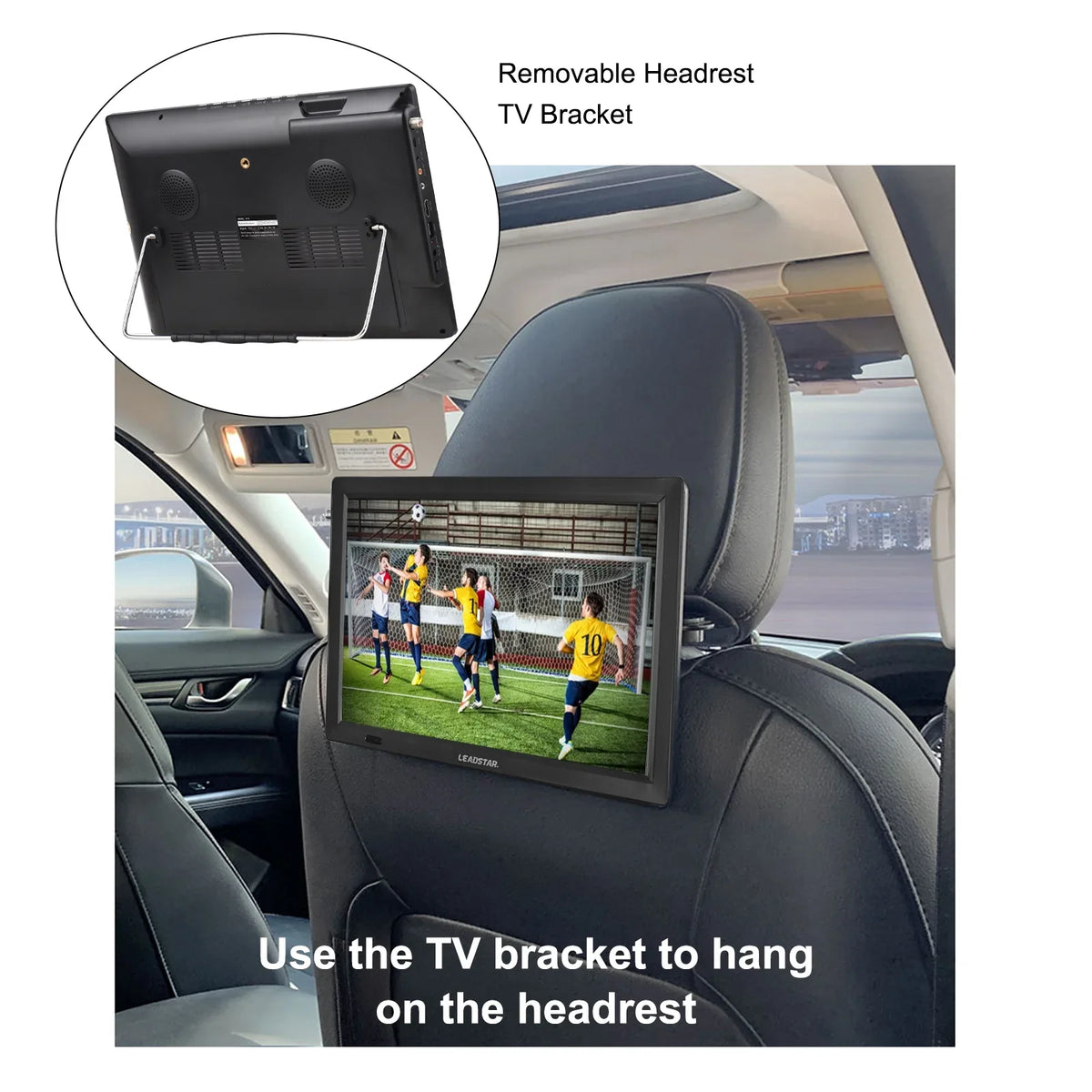 LEADSTAR D14 14-inch ATSC Digital TV Player Portable TV Car Television Multimedia Player  Radio  Card U Disk Playback with Remote Control