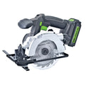 Circular Saw with Charger, Rip Guide, and Blade. Genesis GLCS2055A 20-Volt Li-Ion 5-1/2-In