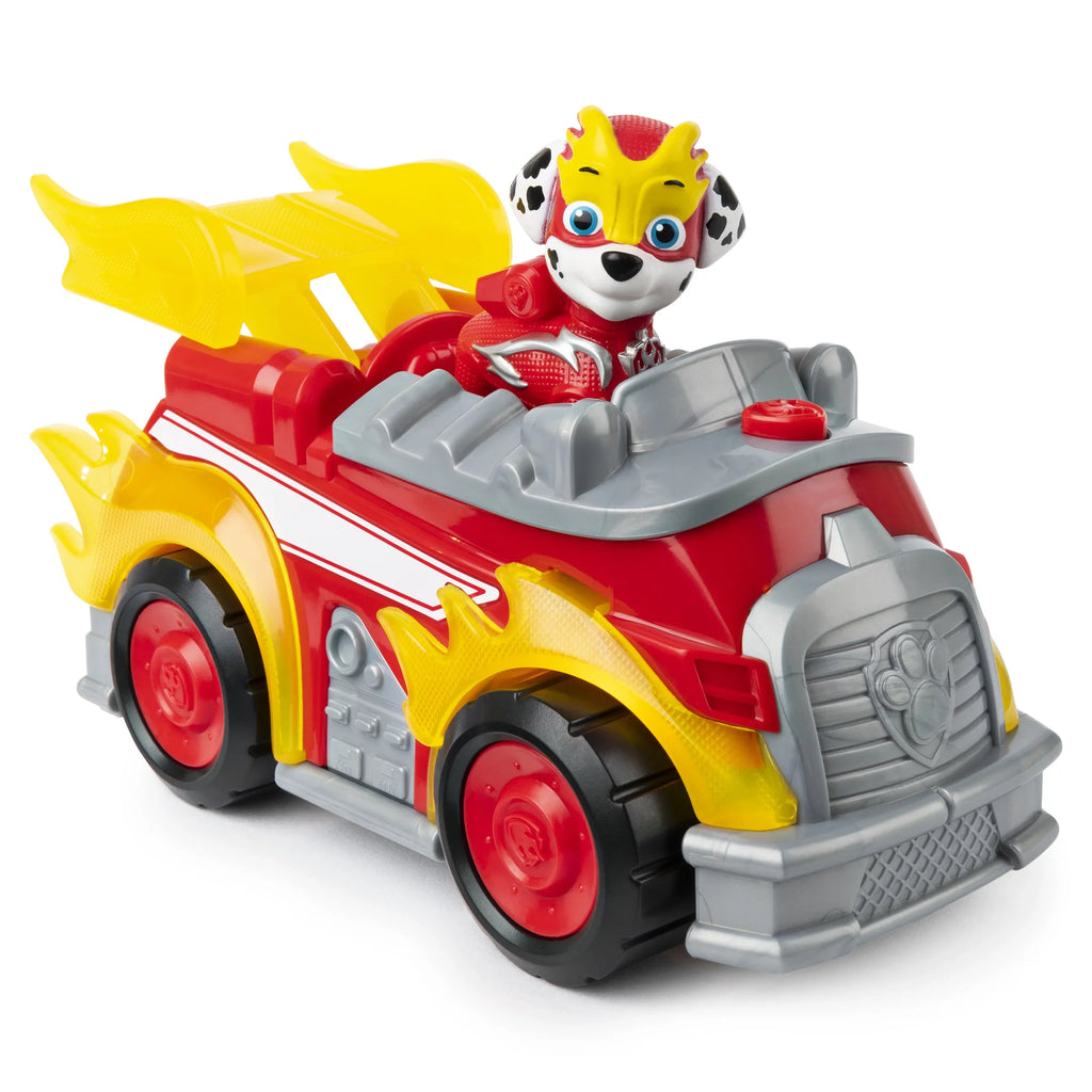 PAW Patrol, Mighty Pups Super PAWs Marshall’s Deluxe Vehicle with Lights and Sounds
