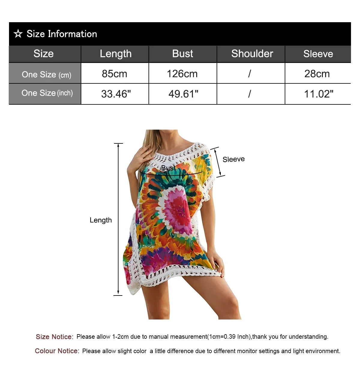 Beach Coverup Dress Floral Print Hollow Out Plus Size Swimwear Bikini Swimsuit protector ups Bathing Suit Coverups