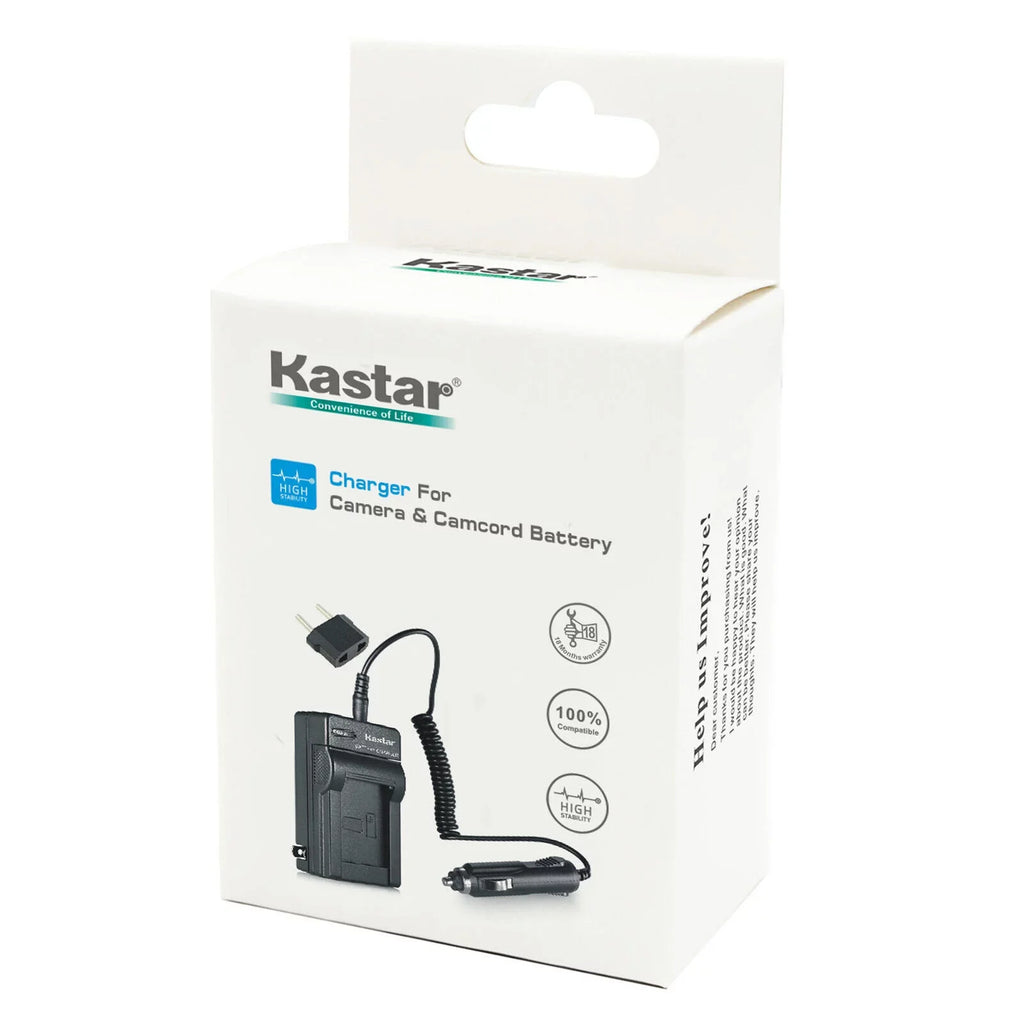 Kastar CGA_DU14 Battery (4_Pack) and Charger Kit for  CGA_DU06, CGA_DU07, CGA_DU14, CGA_DU21, VW_VBD070 VBD140 VBD210 w