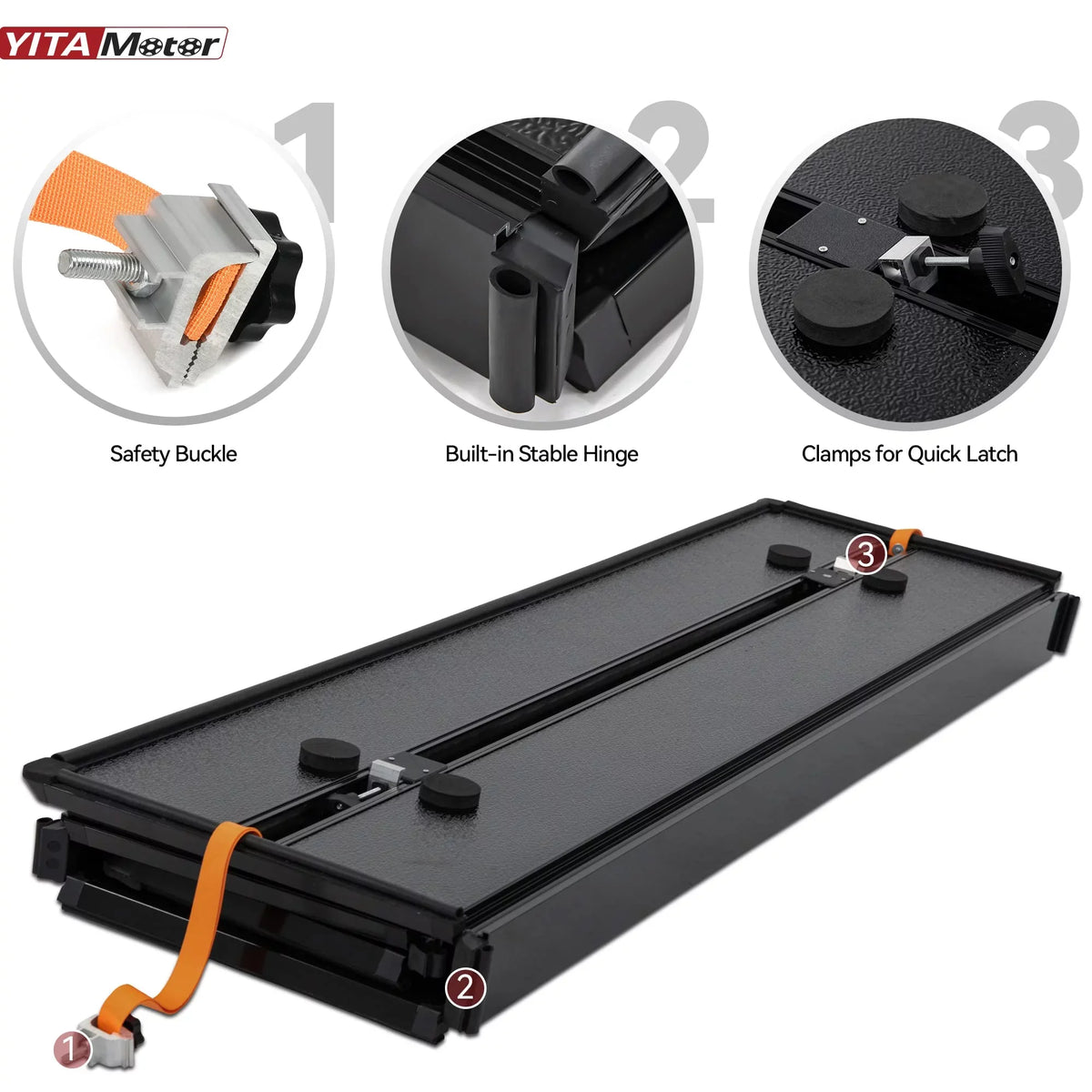Ledkingdomus 8 ft 96.3" Bed Tonneau wrap Soft Quad-Fold for 2002-2023 Dodge Ram 1500 2500 3500