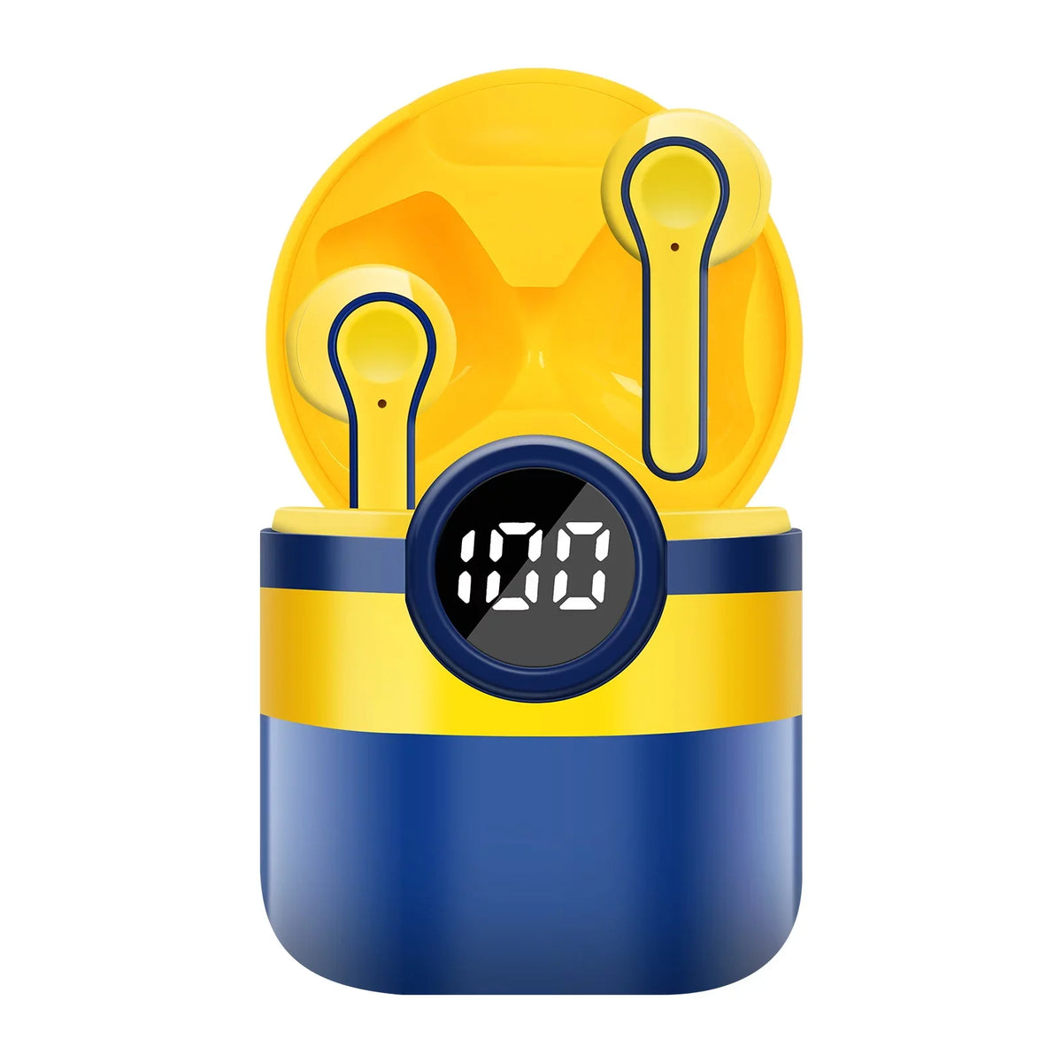 UrbanX Q350 Wireless Earbuds in Ear Bluetooth Headphones For  Smoke with Microphone & Digital Display IPX7 Waterproof Deep Bass Bluetooth Earbuds for Sports Work & Music.