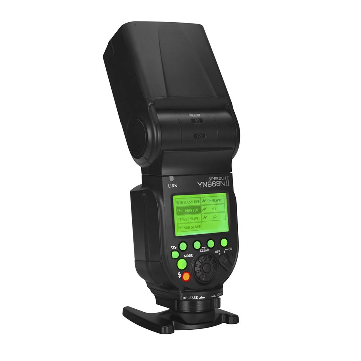YONGNUO YN968N II Wireless TTL Speedlite Flash with Built-in 5600K LED Light - 1/8000s HSS for  DSLR Cameras, matching with YN622N YN560 Wireless System