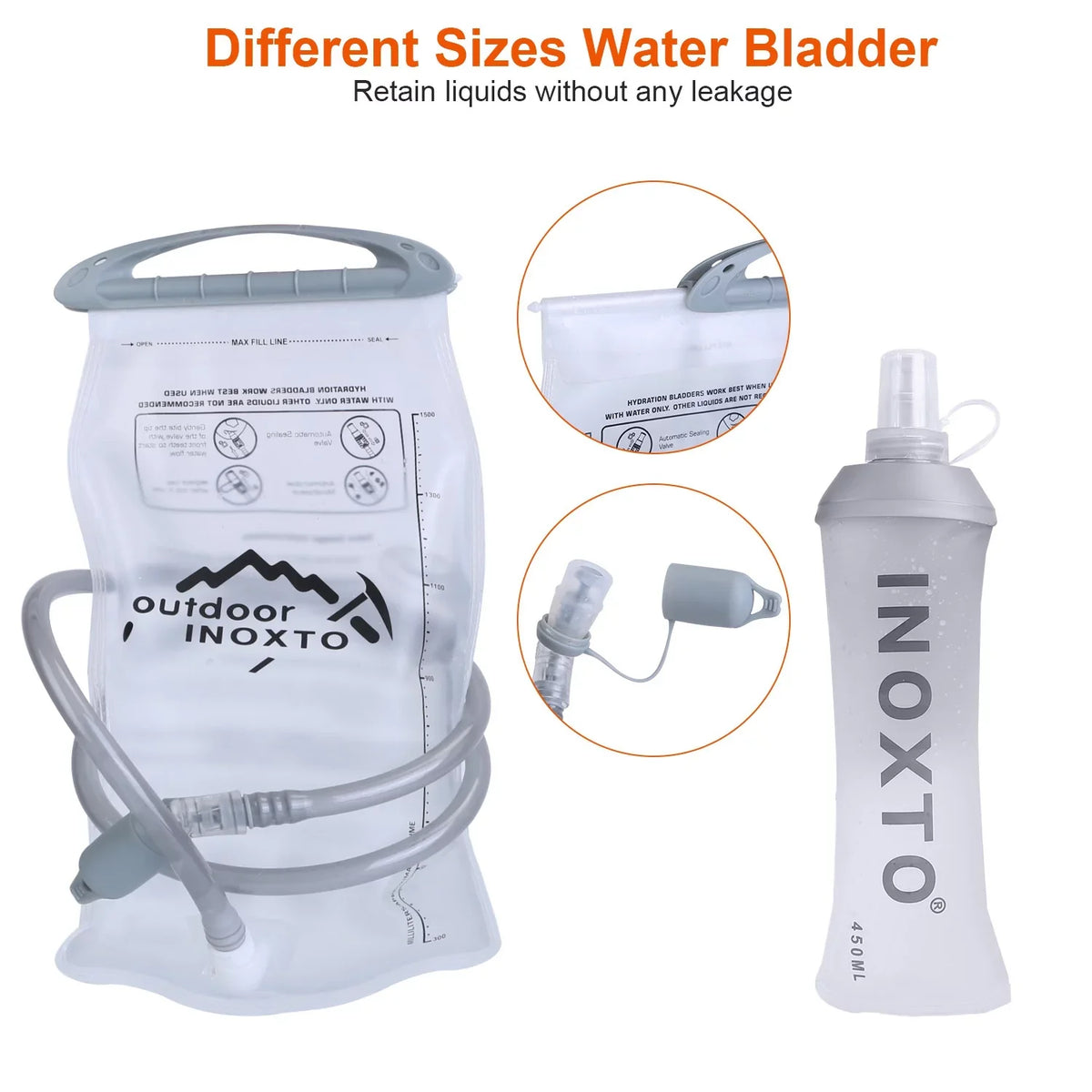 Runing Hydration Vest Backpack, iMounTEK Running aqua Vest Hydration Pack with 2.4L liquid Bladder Bag for Trail Running Marathon Race Hiking Cycling Grey