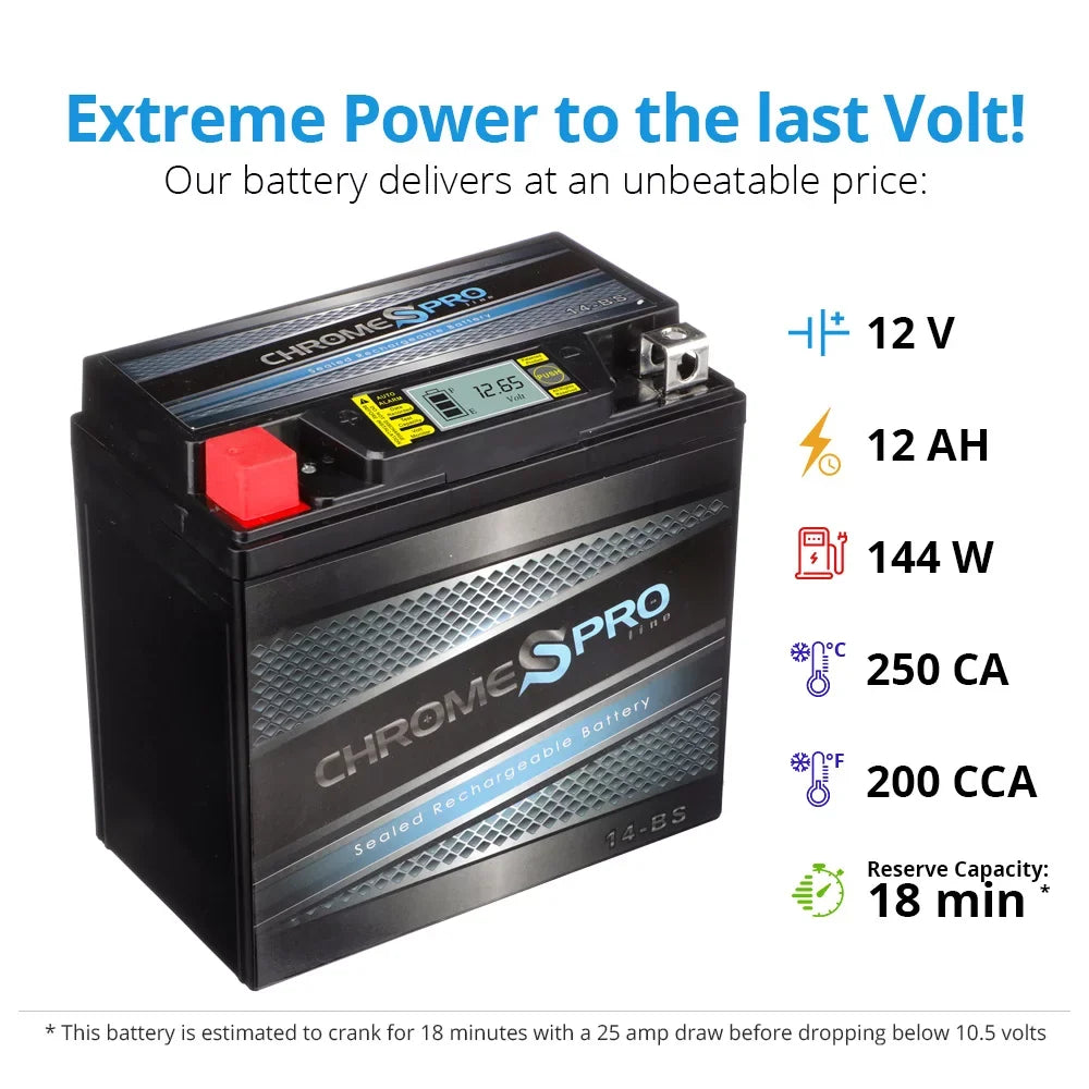 Tourer) 2002. E. C. Chrome Pro Battery Ytx14-Bs Igel Motorcycle Battery For Honda 1100Cc Vt1100C, C3, T Shadow (Spirit, Aero, A