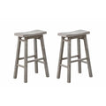 Sonoma Saddle Barstool, Storm Gray Wire-Brush - Pack of 2. 29 in