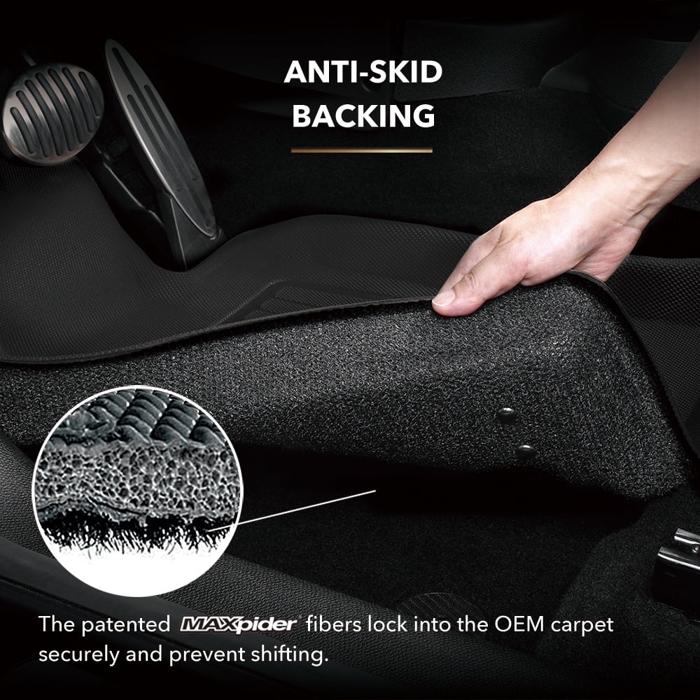 3D MAXpider KAGU Floor Mat (BLACK) appropriate with LEXUS RX/RX HYBRID 2016-2022 - Second Row