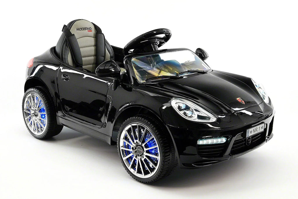 Kiddie Roadster 12V Kids Electric Ride-On Car with R/C Parental Remote | Black Metallic