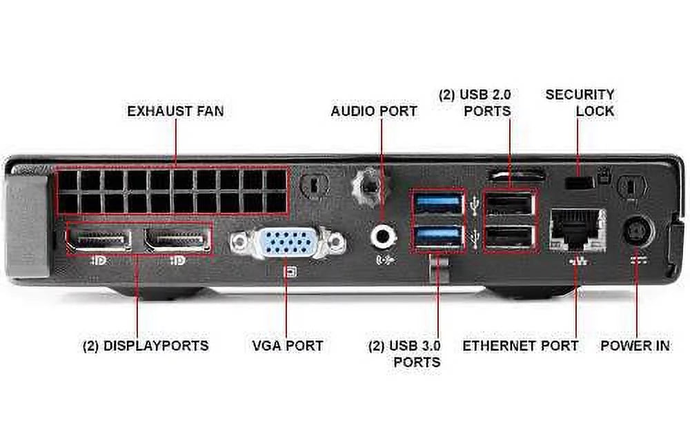 Restored  Elite 600 G1 Micro Desktop Computer Ultra Small Tiny PC ( Core i3-4160T, 4GB Ram, 320GB HDD, WiFi) Win 10 Pro (Refurbished)