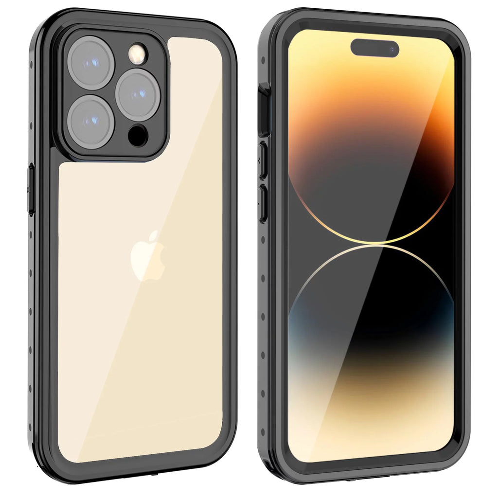 SaniMore for iPhone 14 Pro Max 6.7" 2022 Case with Built-in Screen Protector Dustproof Strong Drop immune Full Body Protective Waterproof wrap for iPhone 14 Por Max 6.7 2022, Clear