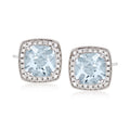 Diamond Earrings in 14kt White Gold, Women's, Adult. t.w. Aquamarine and .20 ct. t.w. Ross-Simons 2.60 ct