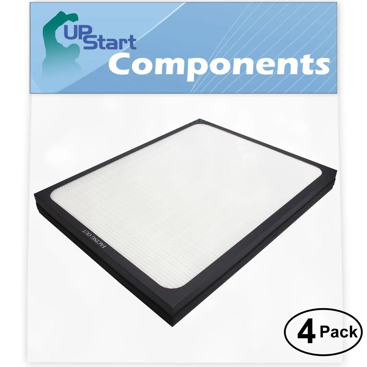 4-Pack Replacement for Blueair 203C Air Purifier Filter - suitable with Blueair 200 & 300 Air Filter