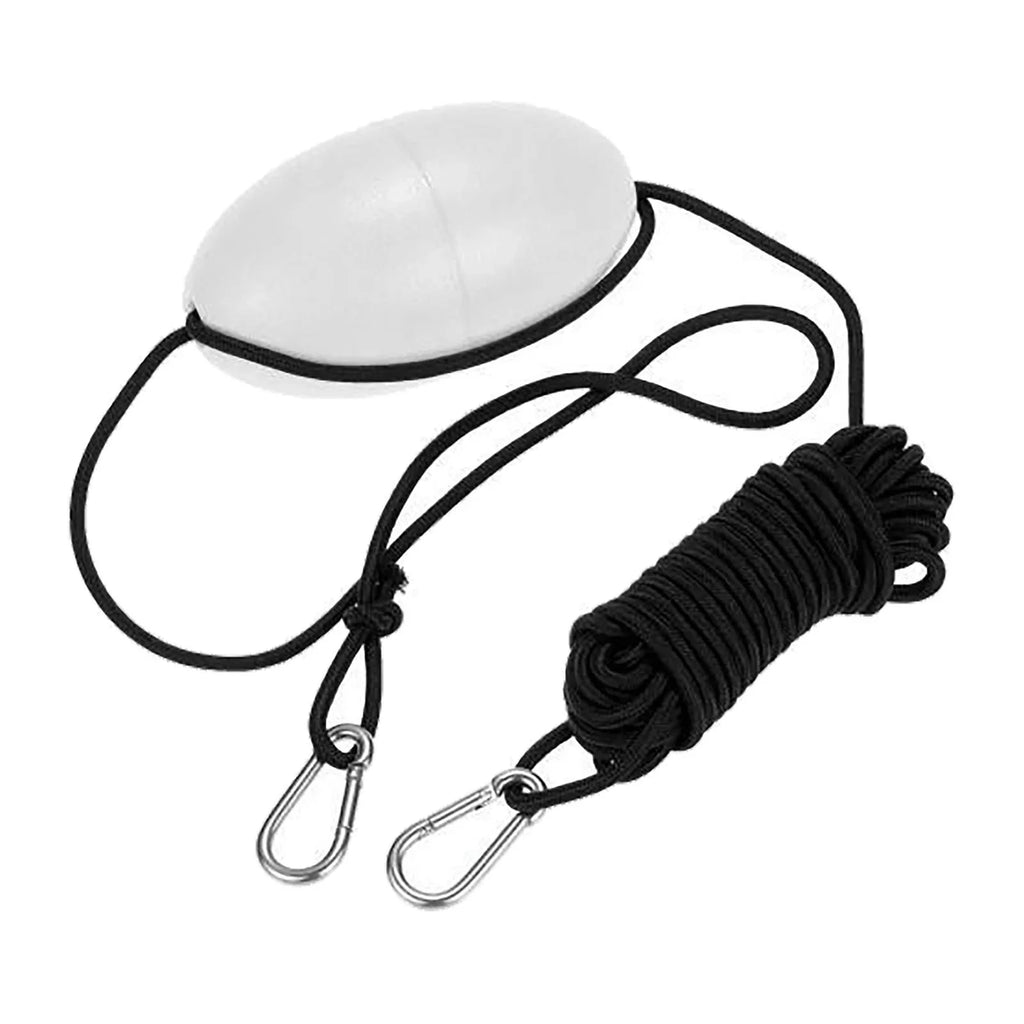 yotijar 6xDrift Anchor Rope W/ Anchor Buoy 9.1M Rope Length for Inflatable vessel White