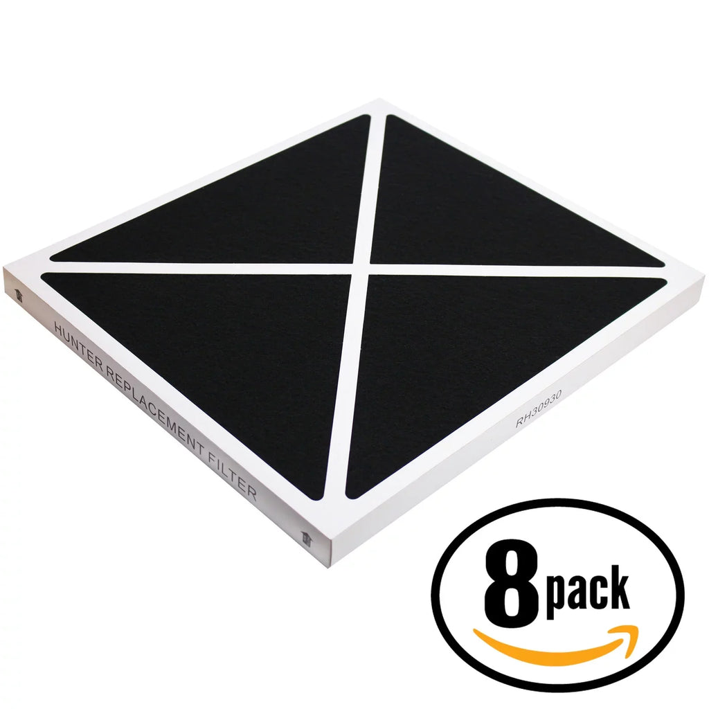 8-Pack Replacement Hunter 30253 Air Purifier Filter - matching Hunter 30930 Air Filter