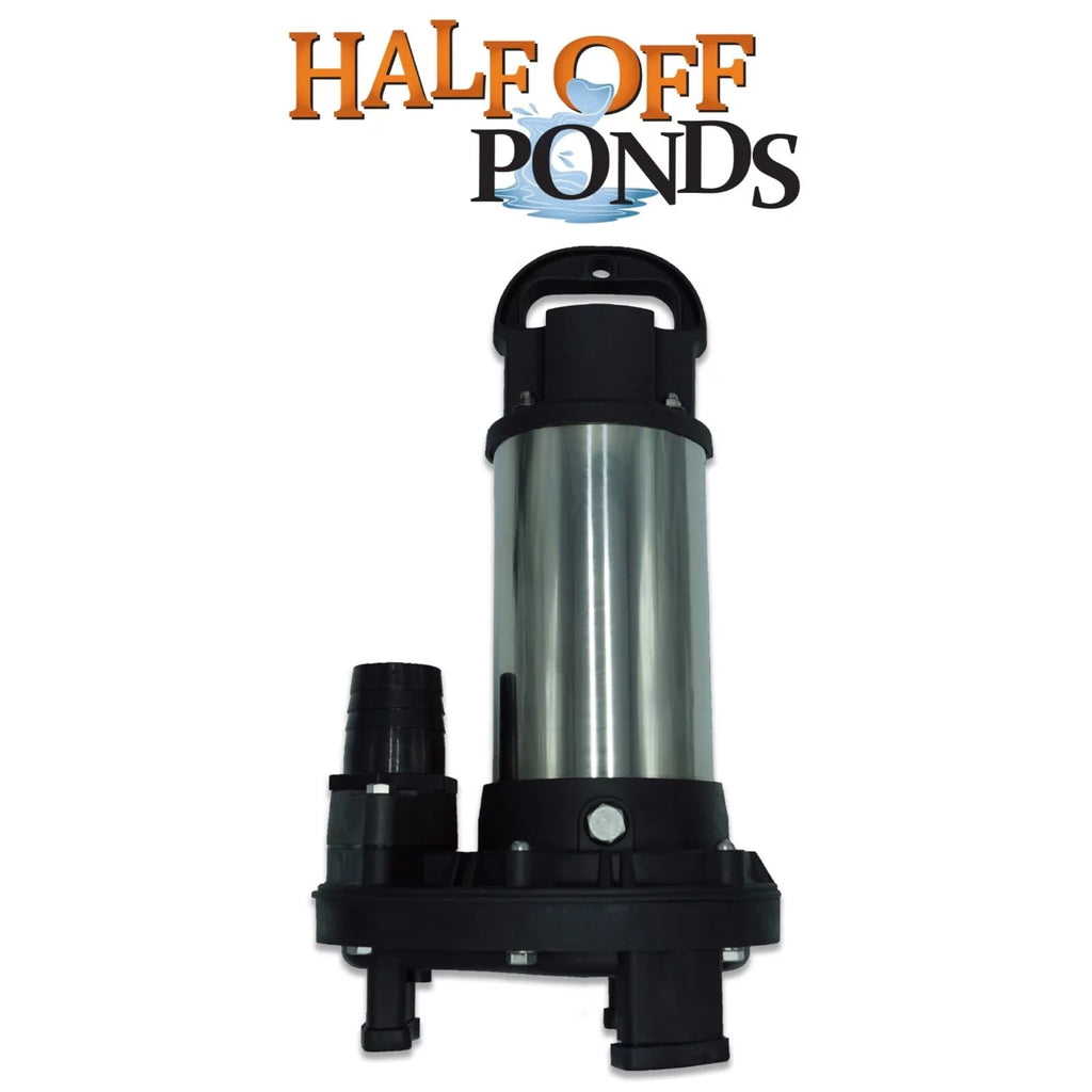HALF OFF PONDS Piranha Series 3,000 GPH Direct Drive Submersible Pump for aqua Gardens, Ponds and Waterfalls - PN-3000
