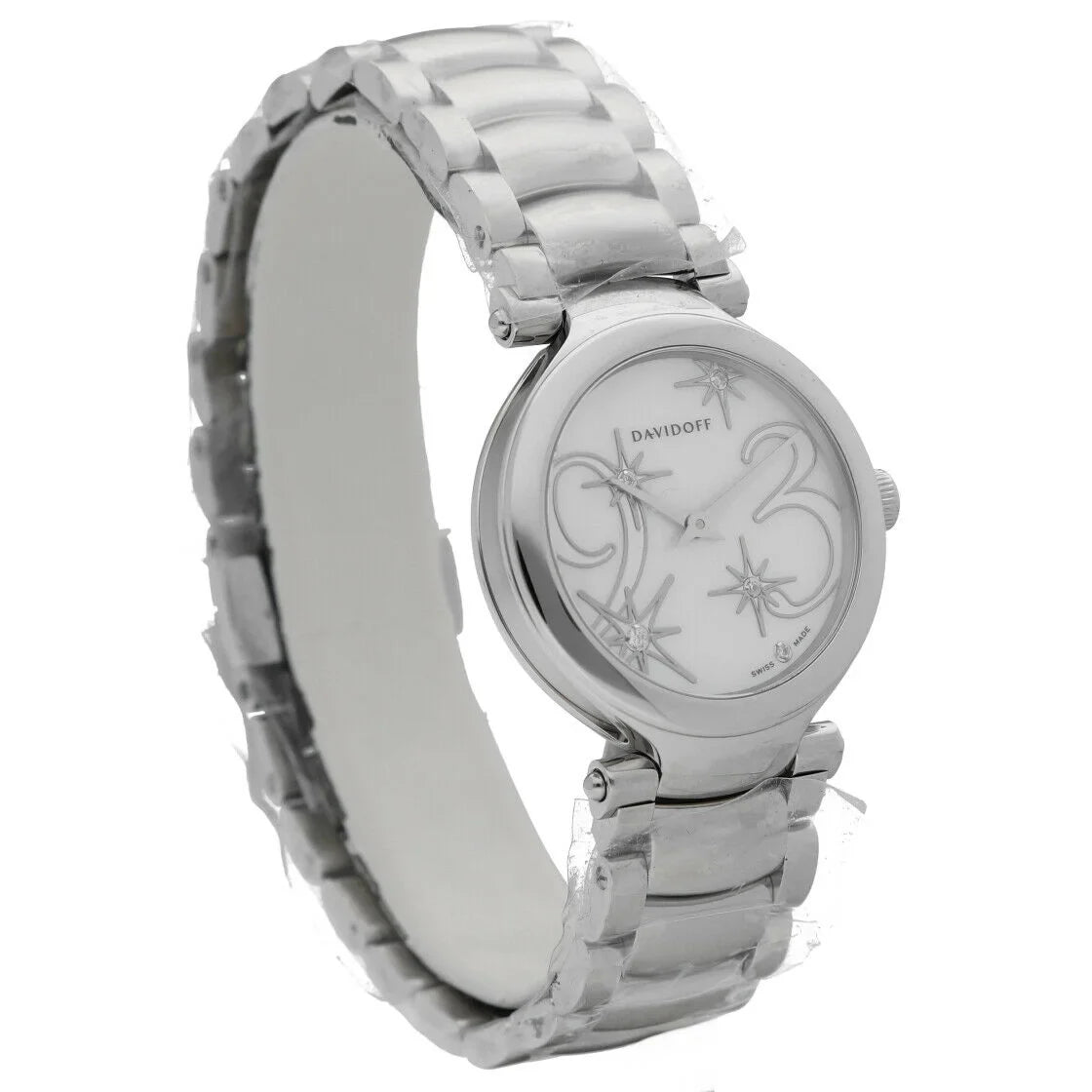 Davidoff 21156 Lady Mother of Pearl Stainless Steel 30mm Quartz Women's Watch