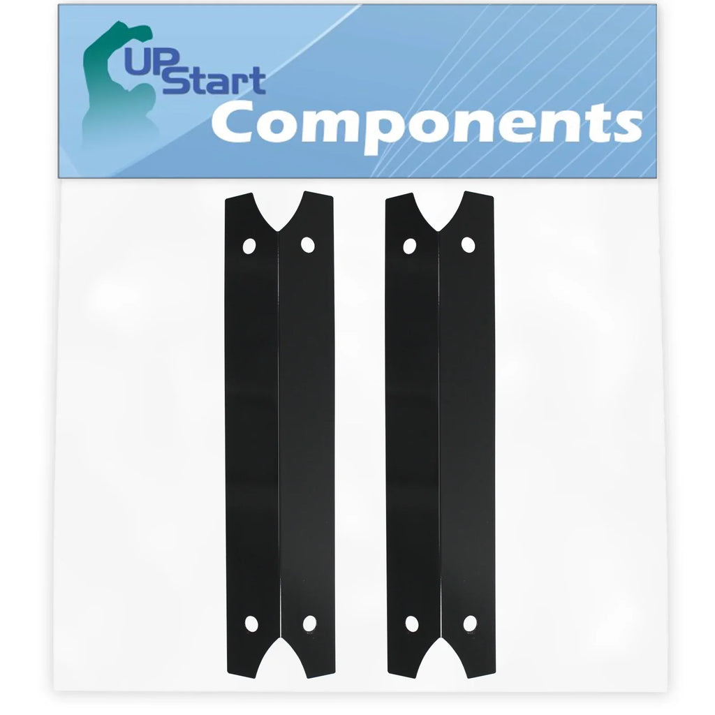 2-Pack BBQ Grill Heat Shield Plate Tent Replacement Parts for Charmglow 810-7600-S - appropriate Barbeque Porcelain Steel Flame Tamer, Flavorizer Bar, Vaporizer Bar, Burner shield 17 3/4"