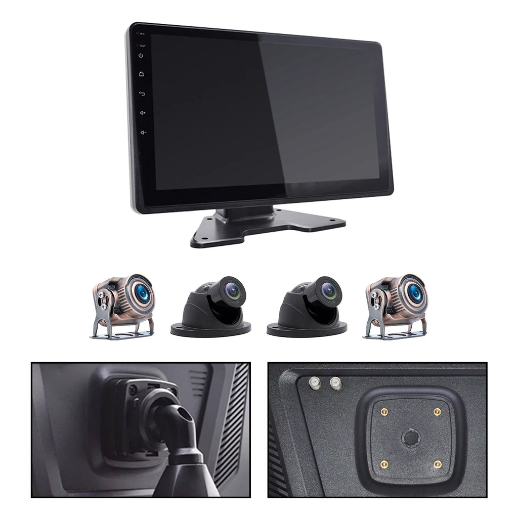 10.1"Monitor DVR Driving Video Recorder Touch Screen GPS for RV Truck Bus Camera B