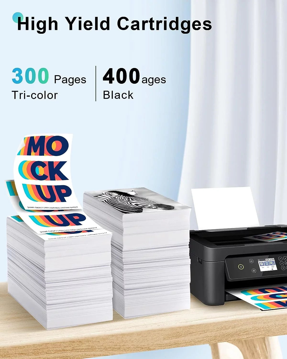 275XL 276XL Ink Cartridge for  Ink 275 and 276 PG-275 XL CL-276 XL High Capacity Combo Pack suitable with  PIXMA TS3500 TS3520 TS3522 TR4700 TR4720 TR4722 Printer (1 Black, 1 Tri-Color)