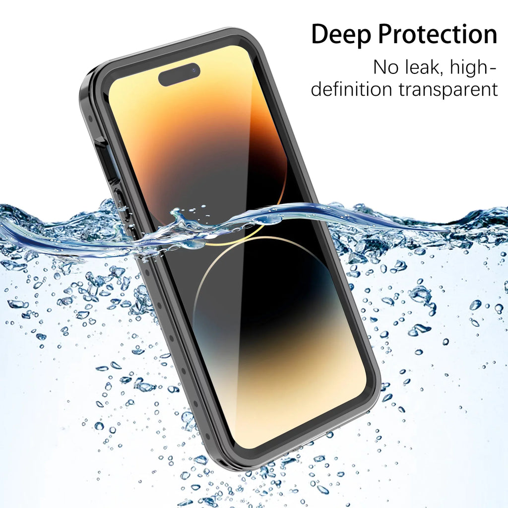 SaniMore for iPhone 14 Pro Max 6.7" 2022 Case with Built-in Screen Protector Dustproof Strong Drop immune Full Body Protective Waterproof wrap for iPhone 14 Por Max 6.7 2022, Clear
