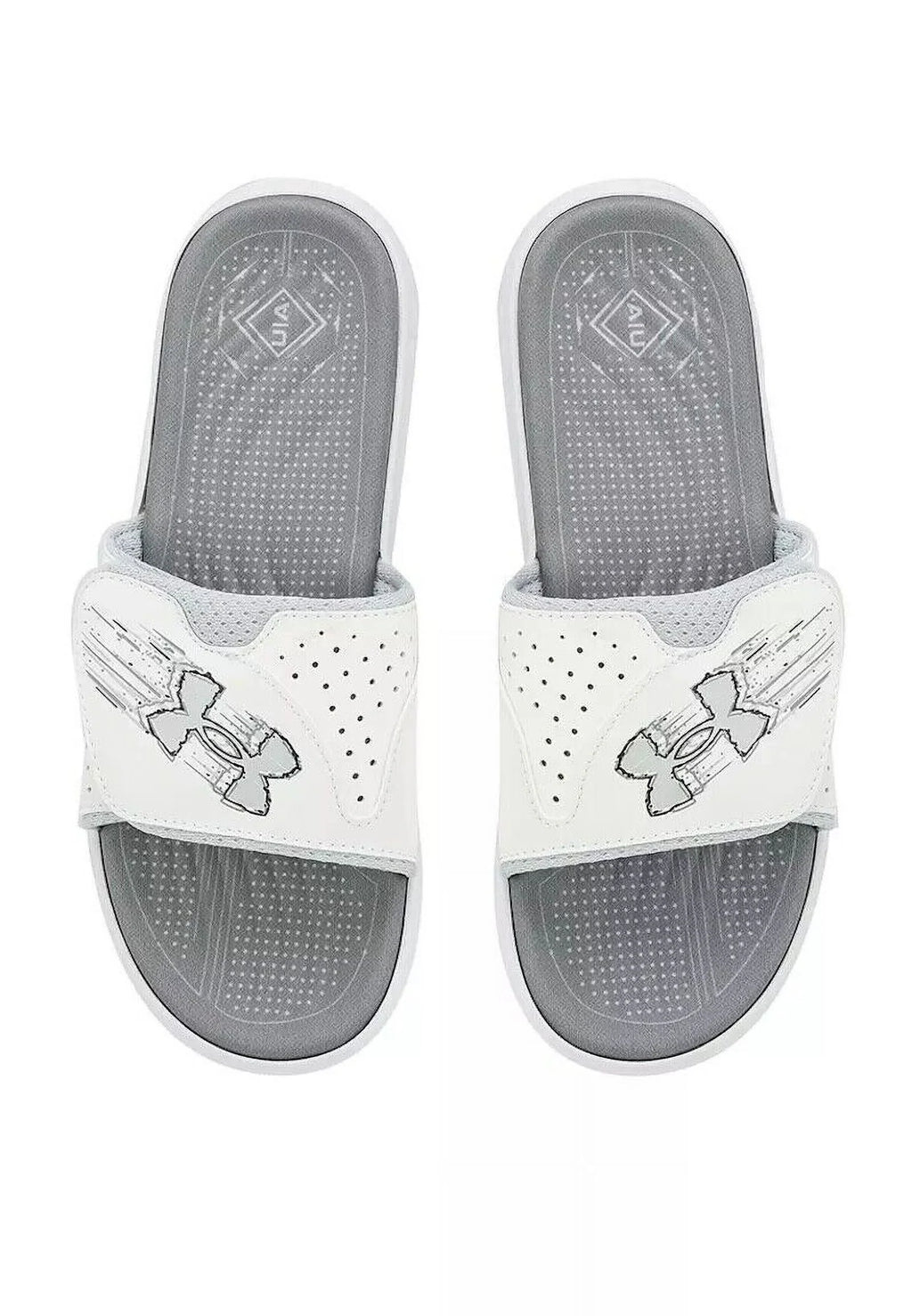 Under Armour UA Y Mercenary SL Big Kids Slide 3026154 100 Size 5 Youth New