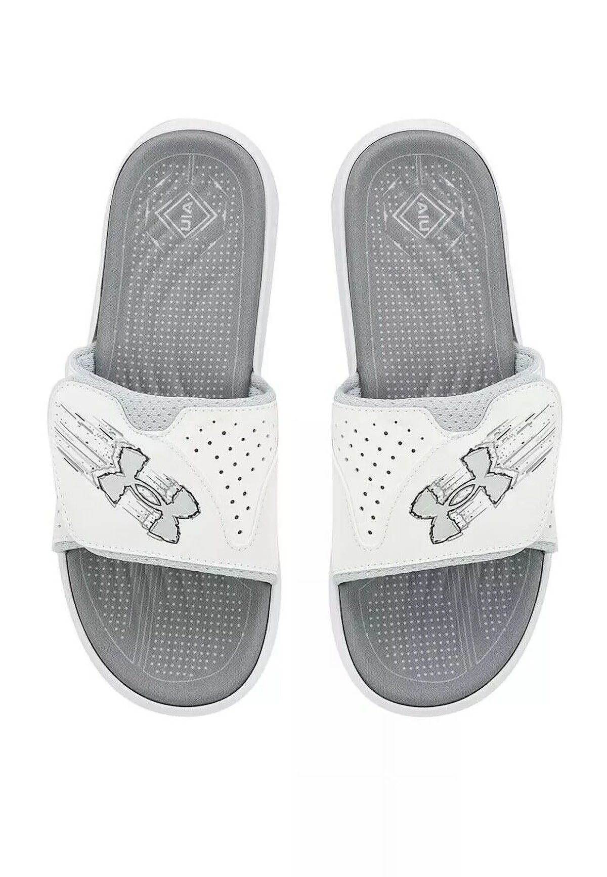 Under Armour UA Y Mercenary SL Big Kids Slide 3026154 100 Size 5 Youth New
