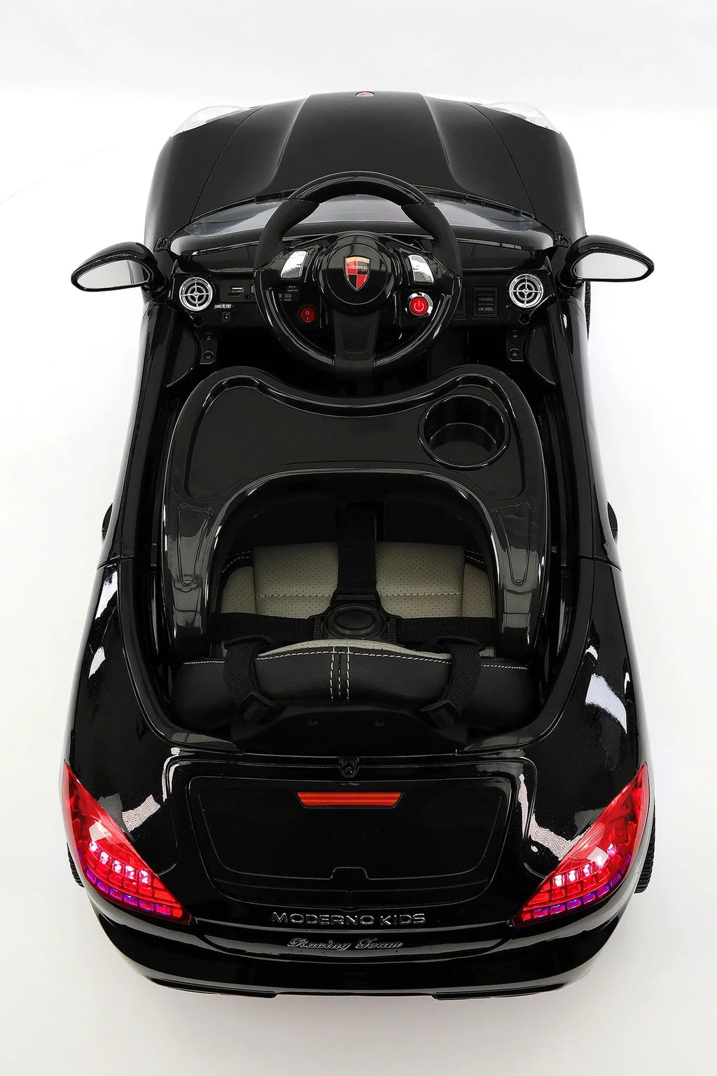 Kiddie Roadster 12V Kids Electric Ride-On Car with R/C Parental Remote | Black Metallic