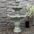39In 3Tier Mediterranean Outdoor moisture Fountain Concrete Construction