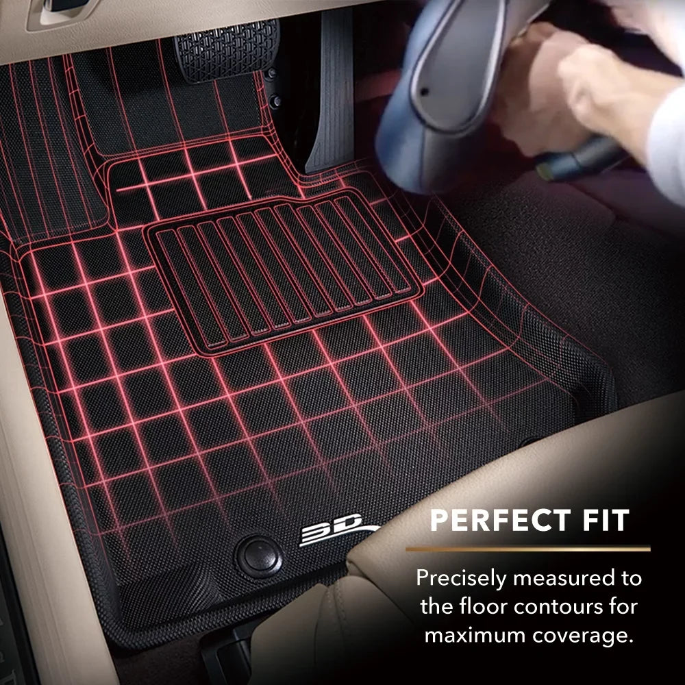 3D MAXpider KAGU Floor Mat (BLACK) appropriate with LEXUS RX/RX HYBRID 2016-2022 - Second Row