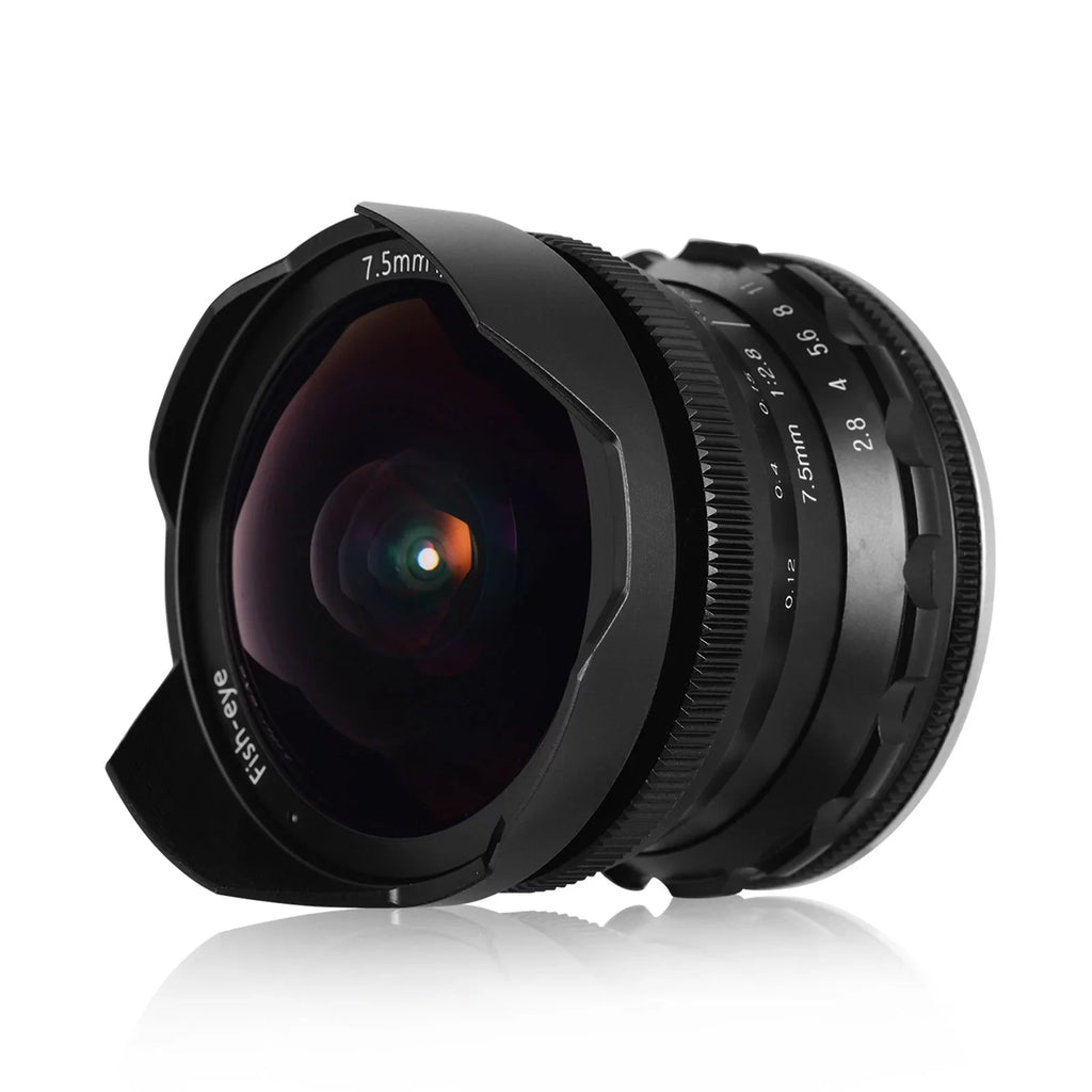 Andoer Camera lens,Fisheye Lens 180° Wide Aperture Lens matching With Wide Aperture E-mount Camera A6600 A6100 With Aps-c Frame Camera A6600 7.5mm F2.8 Manual A6500 A6300 A6000 Lens 180° Wide