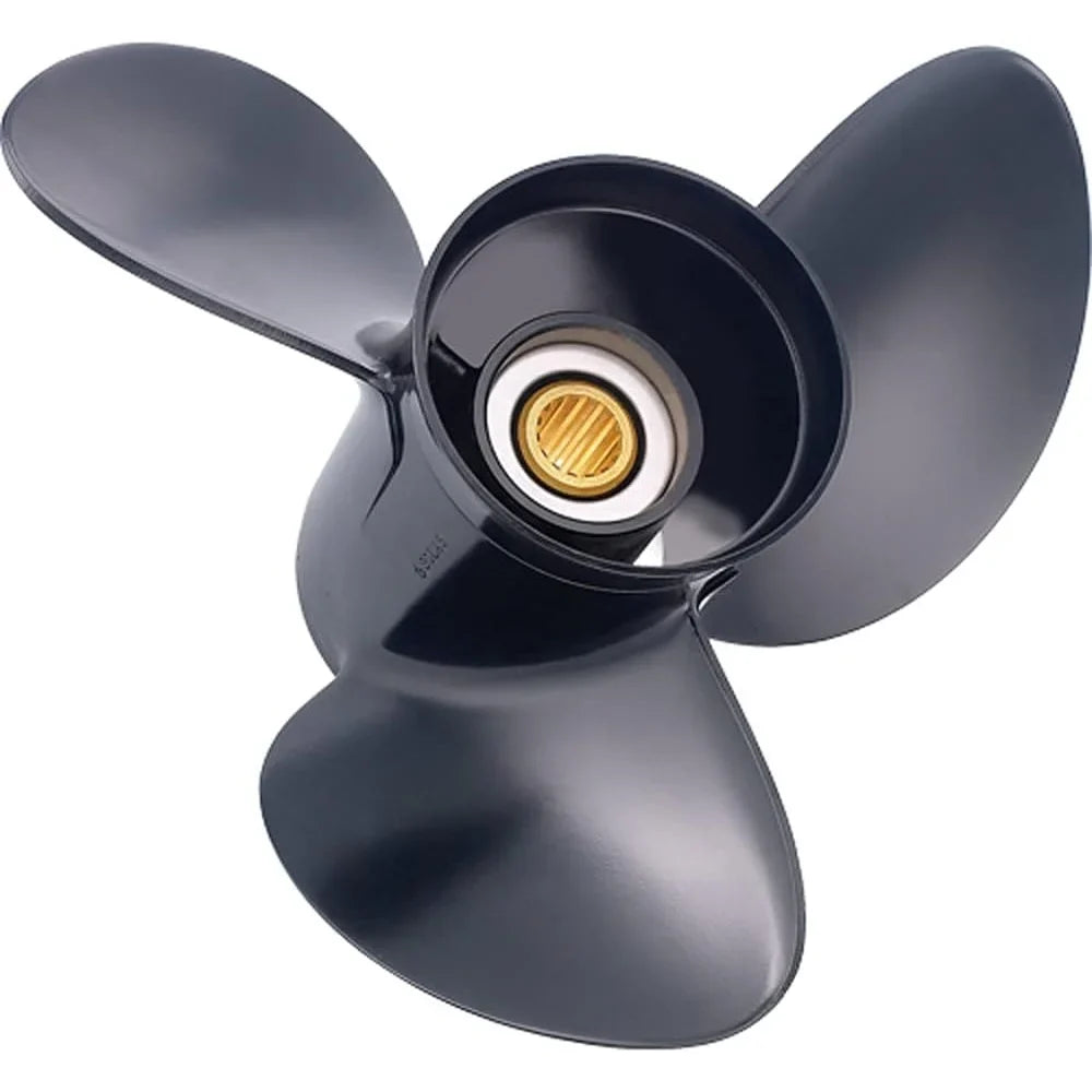New Stainless Steel Propeller matching With 8-20Hp Yamaha 2 Stroke 8 Spline 15 2 Stroke 8 Spline 9.9 2010 2011 2012 2013 2014 2015 2016 2017 2018 2019 2020 2021 Part Number 3121-093-09 Diameter 9.25