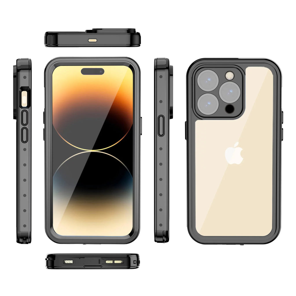 SaniMore for iPhone 14 Pro Max 6.7" 2022 Case with Built-in Screen Protector Dustproof Strong Drop immune Full Body Protective Waterproof wrap for iPhone 14 Por Max 6.7 2022, Clear