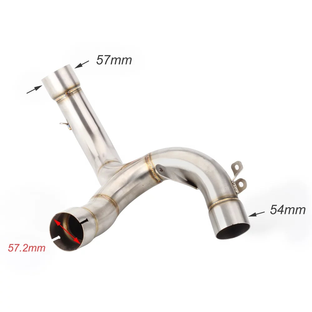 Motorcycle Exhaust Pipe Muffler Front Middle Link Pipe System For Ducati Multistrada 1200 1200S 2015-2017 / Ducati Multistrada 1260 1260S 2018 2019 2020