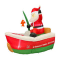 Fishing Santa Inflatable. 5 ft