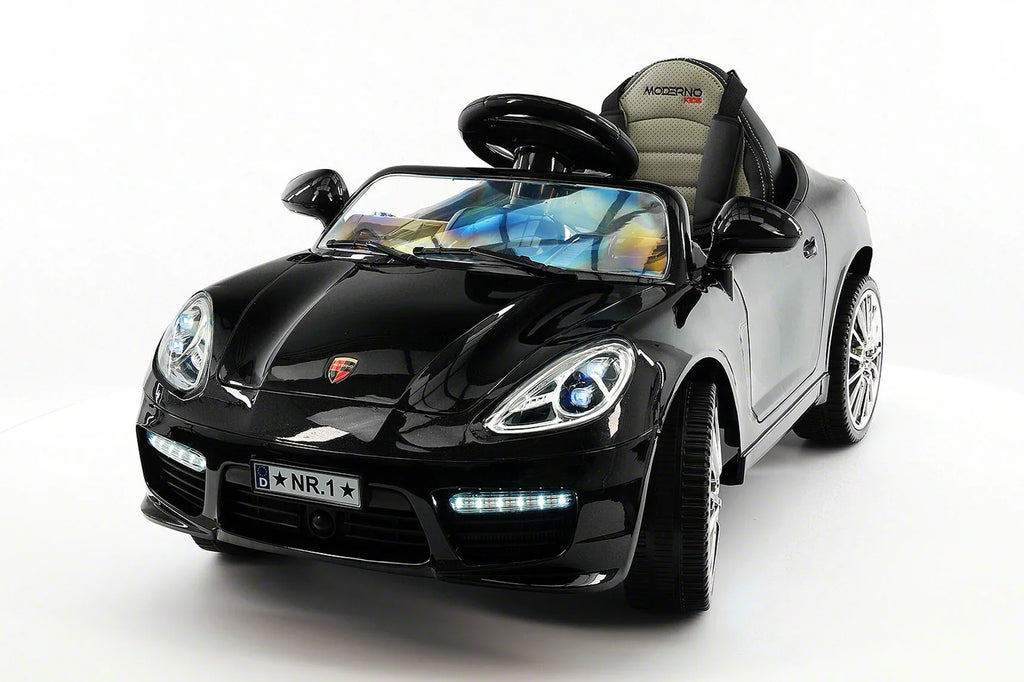 Kiddie Roadster 12V Kids Electric Ride-On Car with R/C Parental Remote | Black Metallic
